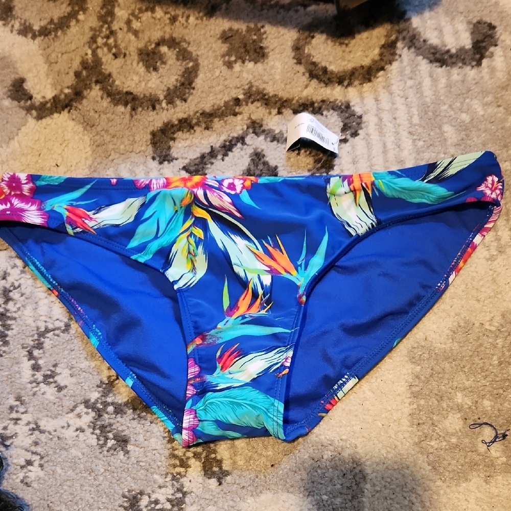 Tropical Blue Women's Swim Bottom